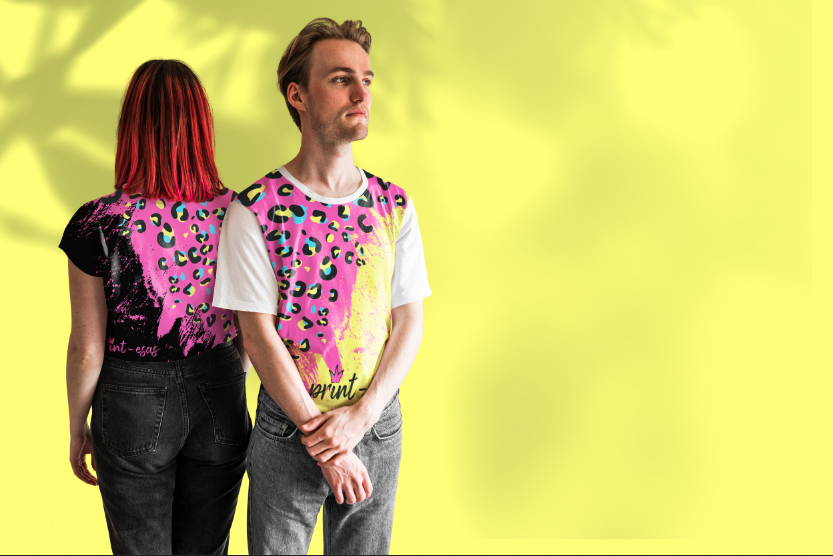 Aplicación Print-esas camiseta